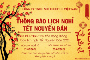 Lịch Nghỉ Tết Công Ty TNHH SSB ELECTRIC Việt Nam